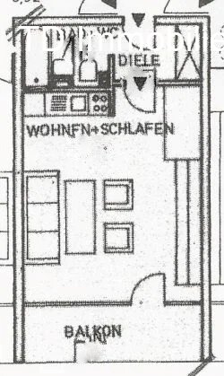 Der Grundriss der Wohnung