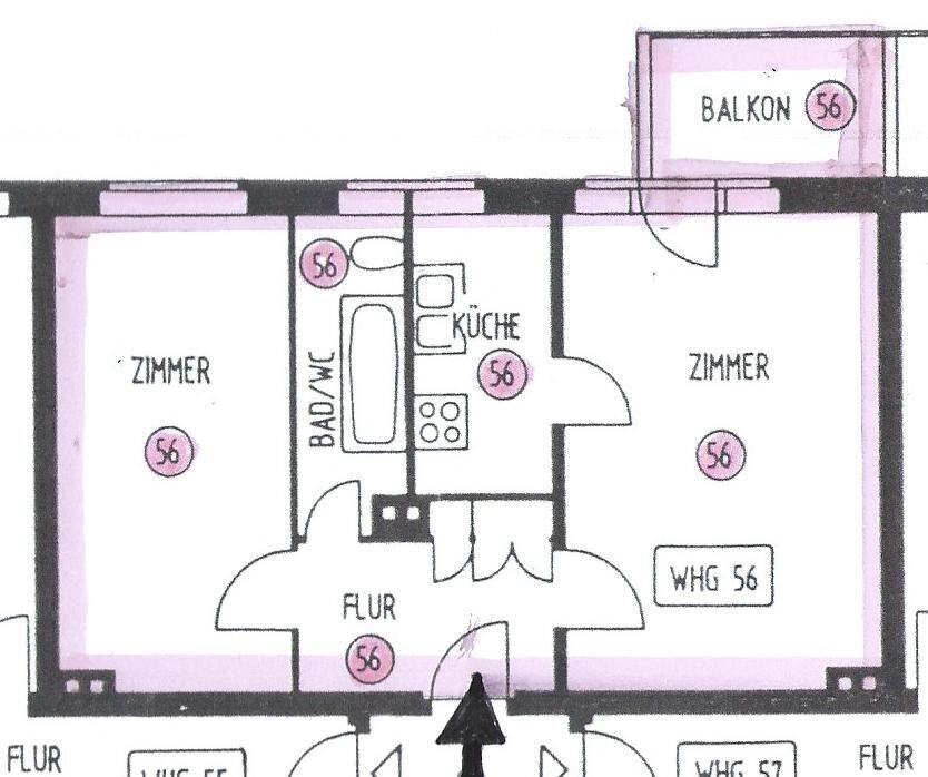 **SCHICKE Balkonwohnung mit 2 Zimmern, Tageslichtbad und EBK** **SCHICKE Balkonwohnung mit 2 Zimmern, Tageslichtbad und EBK**